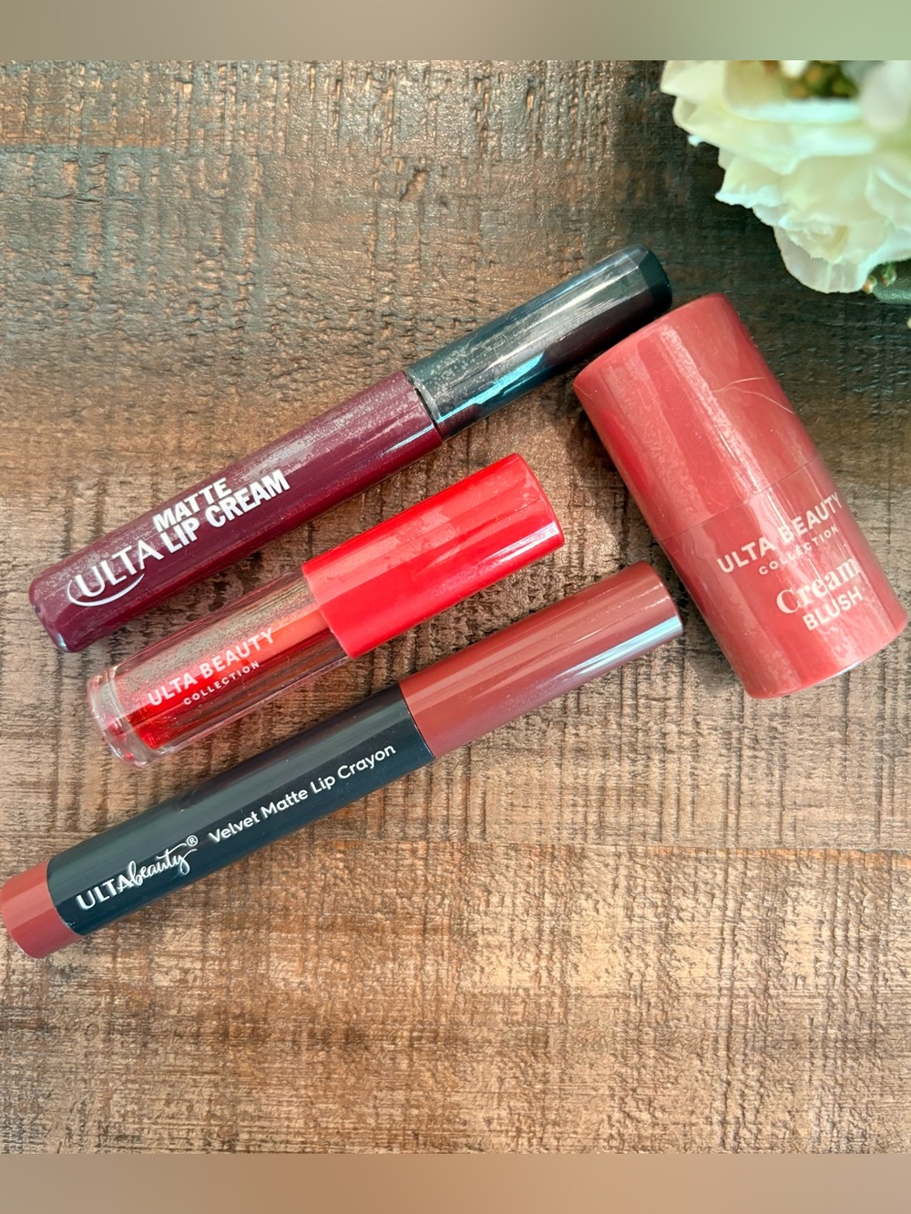 New ULTA BEAUTY Bundle Matte LIP CREAM, LIP STAIN, Cream BLUSH + **Bonus READ**